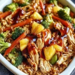 Teriyaki Chicken and Rice Casserole