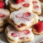 Valentine’s Day Strawberry Shortbread Cookies