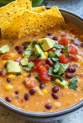 Creamy Vegetarian Tortilla Soup (Easy & Hearty)