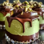 Decadent Pistachio Mousse with Rich Chocolate Ganache