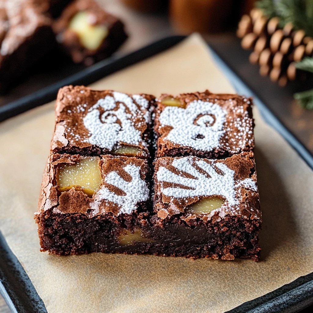 Decadent Spiced Gingerbread Brownies