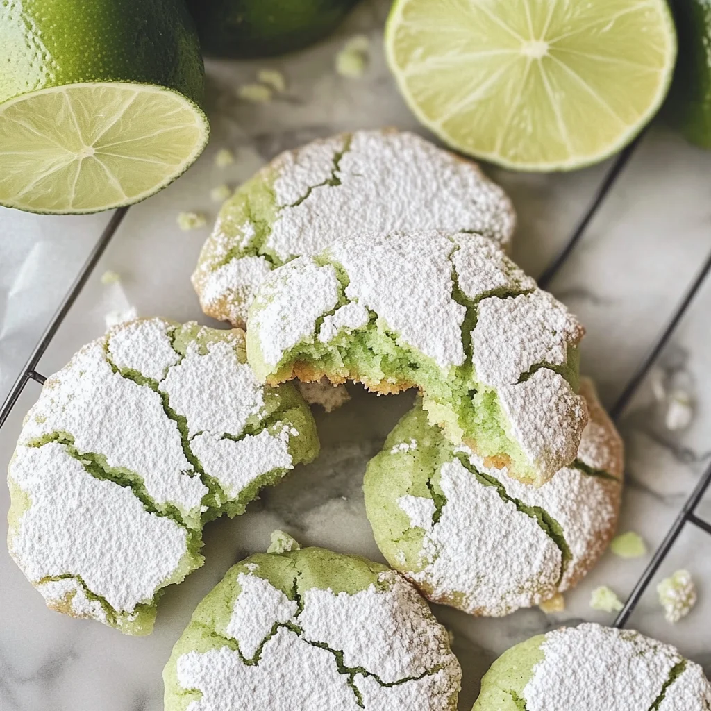 Lime Crinkle Cookies