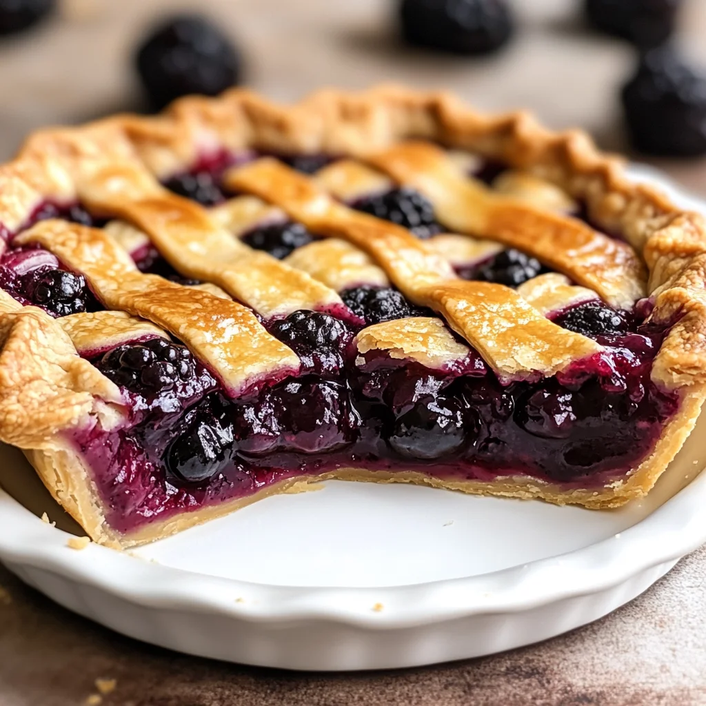 Spiced Blackberry Pie